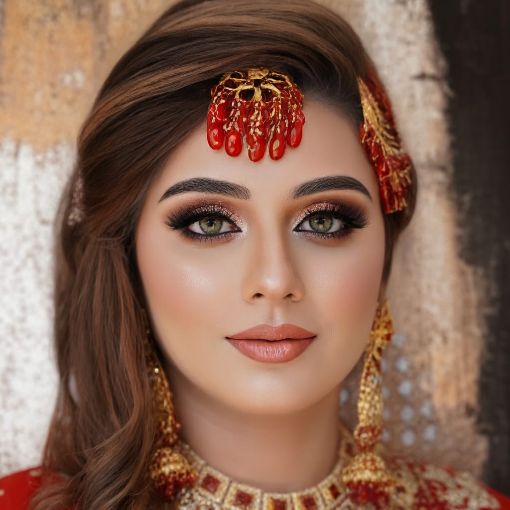 Ameer's bridal makeup look 1